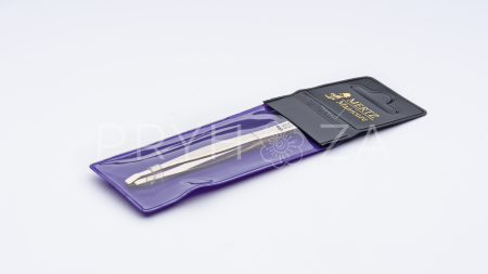 214G Пинцет скошенный с декором Mertz